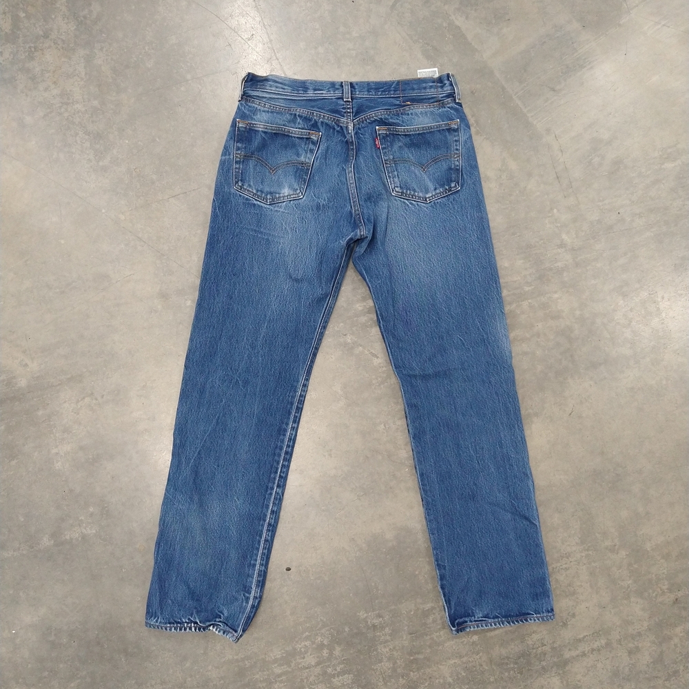 Levi 501 Men's Blue Jeans 35X36 Measurements